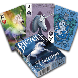 Unicorns Playing Cards by Anne Stokes (Blue)
